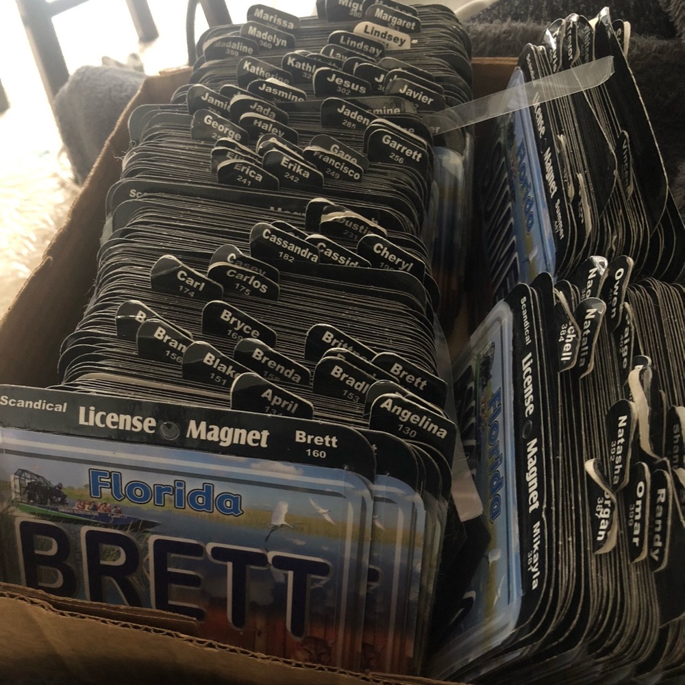 Florida Everglades Personalized Name Magnets BULK